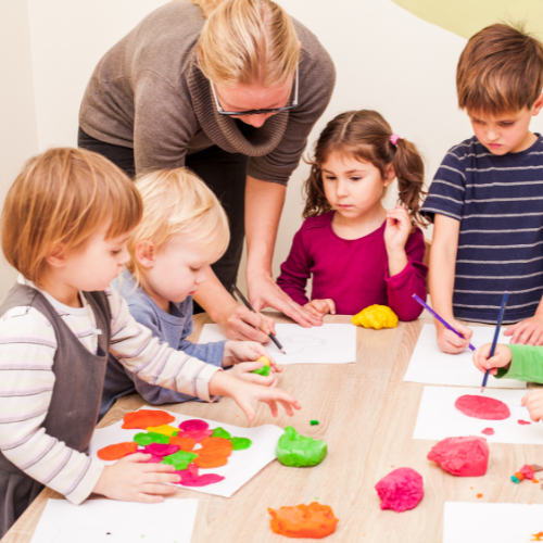 art norbeck montessori day care children image